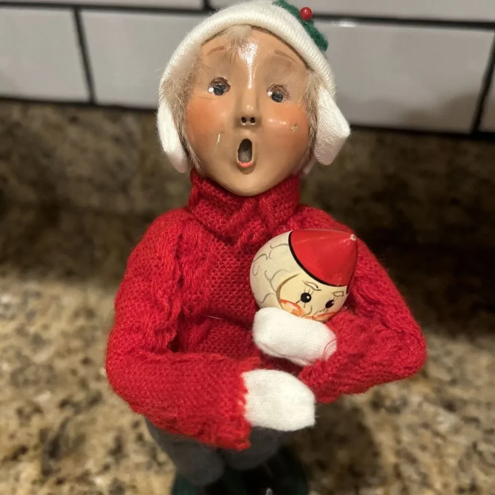 Byers Choice 1998 Exclusive Talbots Boy with Ornament Rare